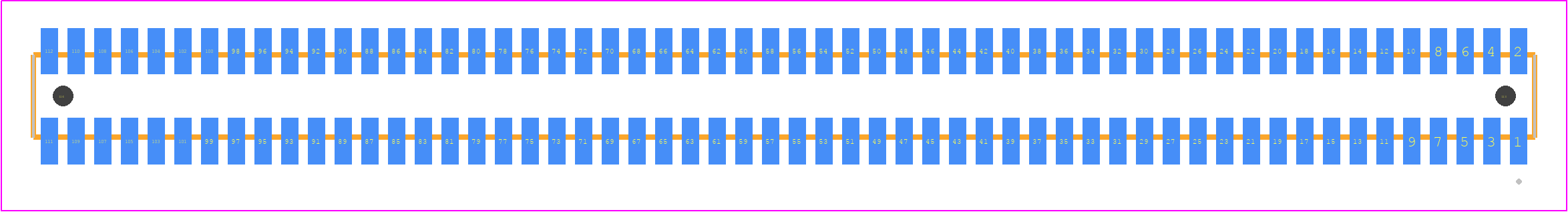 MLE-156-01-G-DV-A - SAMTEC PCB footprint - Other - Other - MLE-156-01-G-DV-A