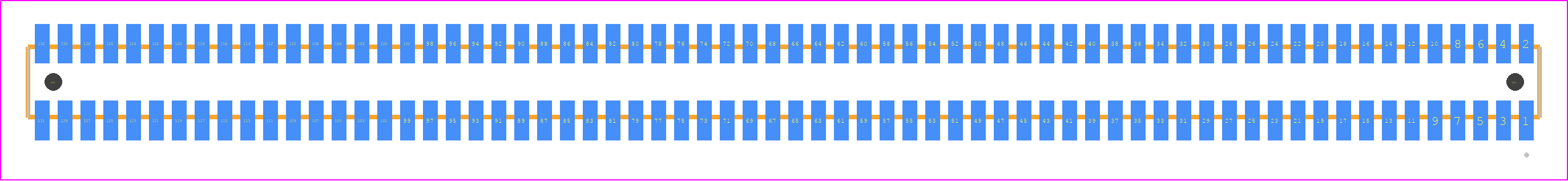 MLE-166-01-G-DV-A - SAMTEC PCB footprint - Other - Other - MLE-166-01-G-DV-A