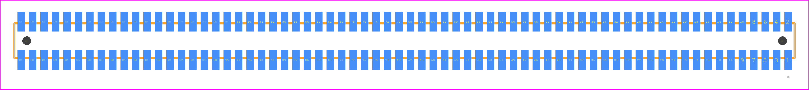 MLE-168-01-G-DV-A - SAMTEC PCB footprint - Other - Other - MLE-168-01-G-DV-A