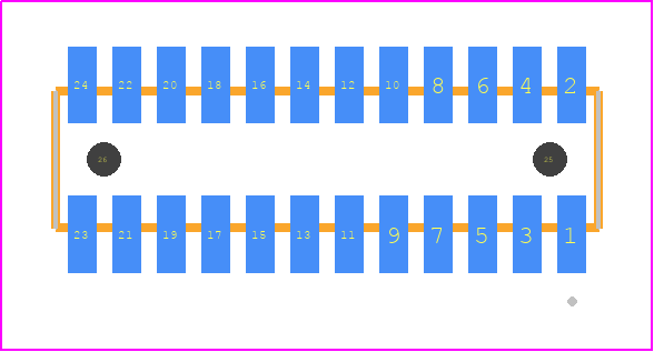 MLE-112-01-G-DV-A-TR - SAMTEC PCB footprint - Other - Other - MLE-112-01-G-DV-A-TR