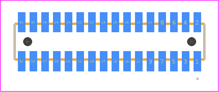 MLE-116-01-G-DV-A-TR - SAMTEC PCB footprint - Other - Other - MLE-116-01-G-DV-A-TR