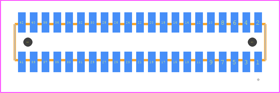 MLE-121-01-G-DV-A-TR - SAMTEC PCB footprint - Other - Other - MLE-121-01-G-DV-A-TR