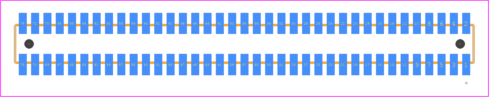 MLE-137-01-G-DV-A-TR - SAMTEC PCB footprint - Other - Other - MLE-137-01-G-DV-A-TR