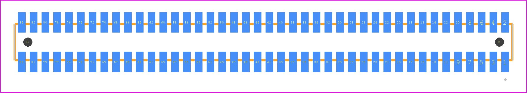 MLE-142-01-G-DV-A-TR - SAMTEC PCB footprint - Other - Other - MLE-142-01-G-DV-A-TR