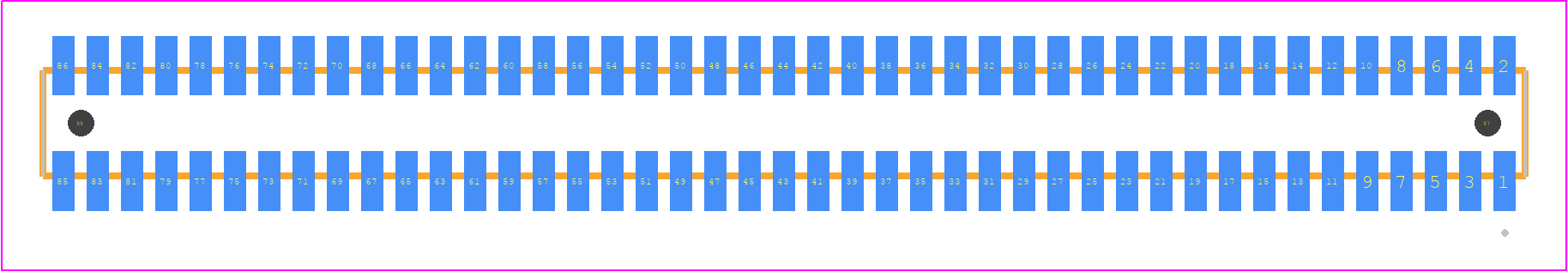 MLE-143-01-G-DV-A-TR - SAMTEC PCB footprint - Other - Other - MLE-143-01-G-DV-A-TR