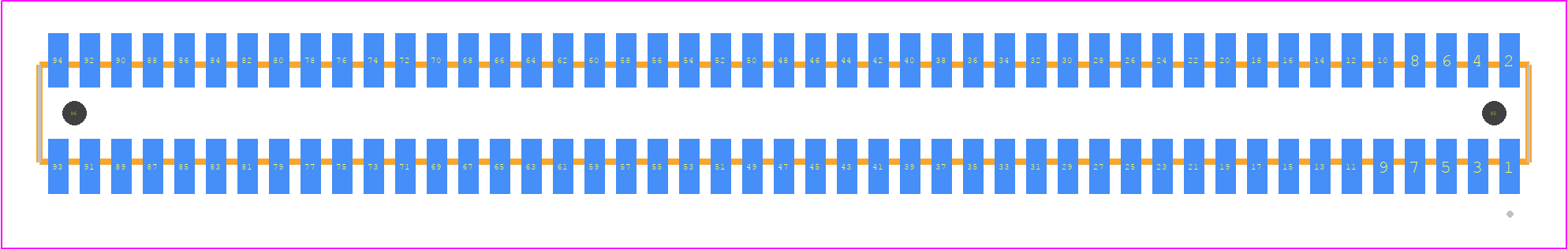 MLE-147-01-G-DV-A-TR - SAMTEC PCB footprint - Other - Other - MLE-147-01-G-DV-A-TR