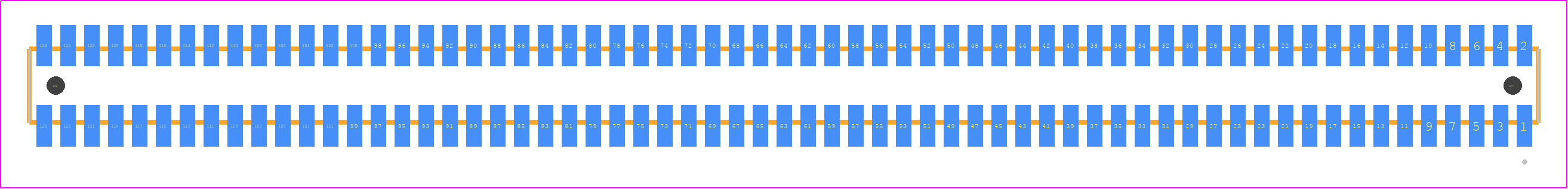 MLE-163-01-G-DV-A-TR - SAMTEC PCB footprint - Other - Other - MLE-163-01-G-DV-A-TR