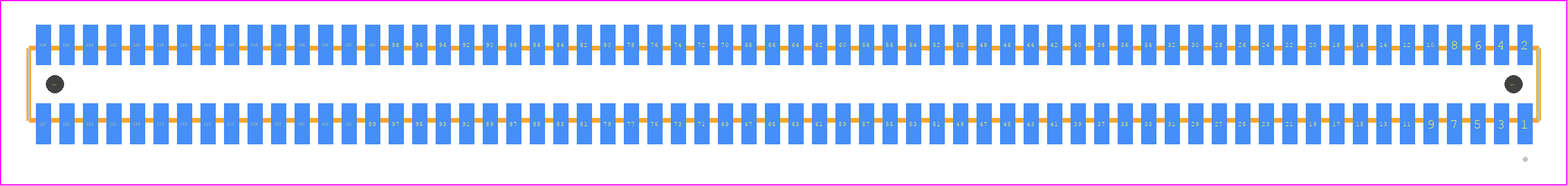 MLE-164-01-G-DV-A-TR - SAMTEC PCB footprint - Other - Other - MLE-164-01-G-DV-A-TR