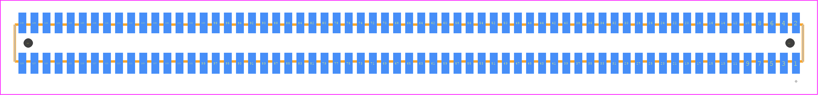 MLE-165-01-G-DV-A-TR - SAMTEC PCB footprint - Other - Other - MLE-165-01-G-DV-A-TR