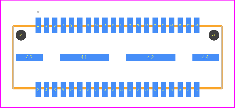 QTE-020-10-STL-D-A - SAMTEC PCB footprint - Other - Other - QTE-020-XX-YYY-D-A