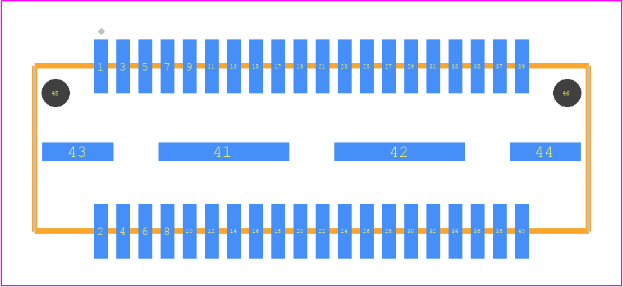 QTE-020-06-STL-D-A-K - SAMTEC PCB footprint - Other - Other - QTE-020-ZZ-YYY-D-A-K