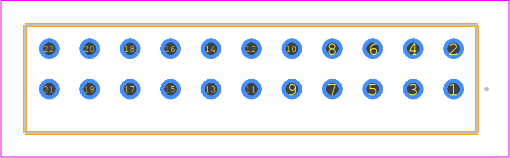 S2M-111-01-L-D - SAMTEC PCB footprint - Other - Other - S2M-111-01-Y-D