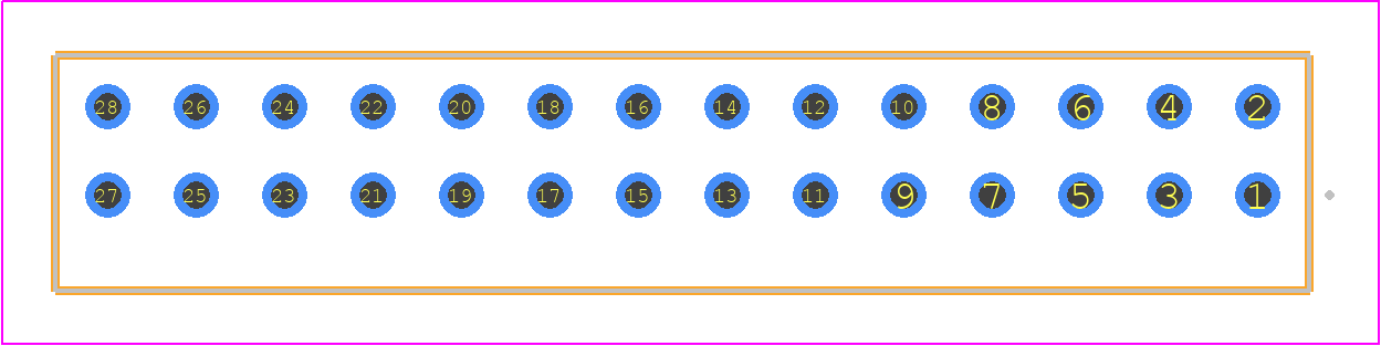 S2M-114-01-S-D - SAMTEC PCB footprint - Other - Other - S2M-114-01-Y-D