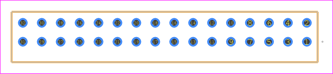 S2M-116-01-L-D - SAMTEC PCB footprint - Other - Other - S2M-116-01-Y-D