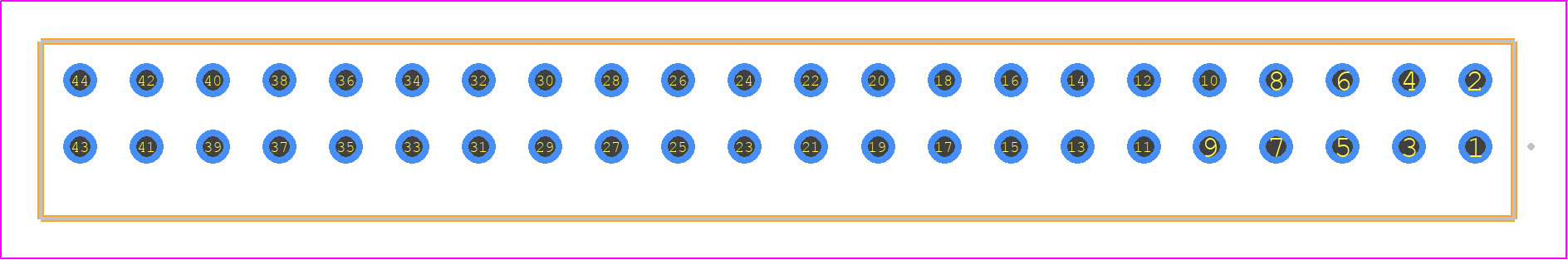 S2M-122-01-F-D - SAMTEC PCB footprint - Other - Other - S2M-122-01-Y-D