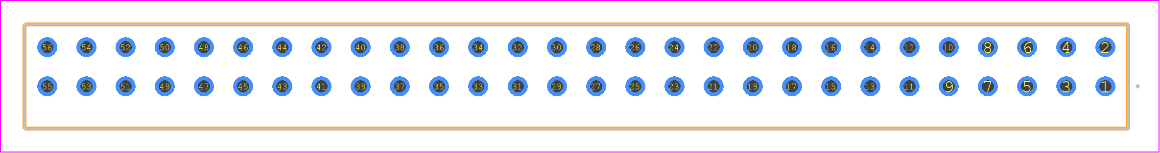 S2M-128-01-S-D - SAMTEC PCB footprint - Other - Other - S2M-128-01-Y-D