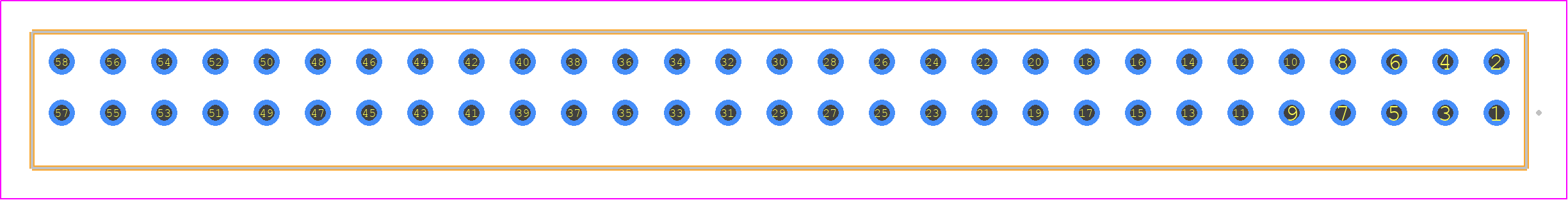 S2M-129-01-F-D - SAMTEC PCB footprint - Other - Other - S2M-129-01-Y-D