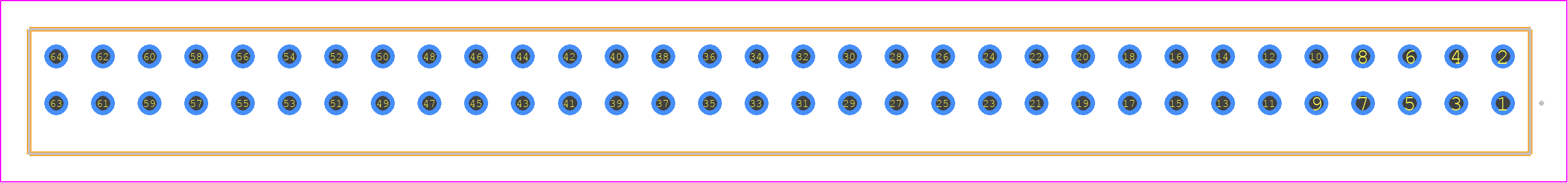 S2M-132-01-F-D - SAMTEC PCB footprint - Other - Other - S2M-132-01-Y-D