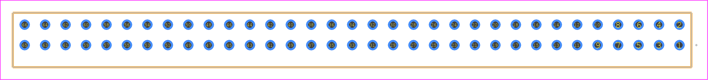 S2M-133-01-S-D - SAMTEC PCB footprint - Other - Other - S2M-133-01-Y-D