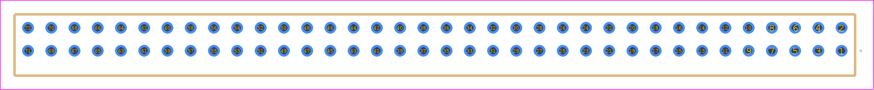 S2M-136-01-S-D - SAMTEC PCB footprint - Other - Other - S2M-136-01-Y-D