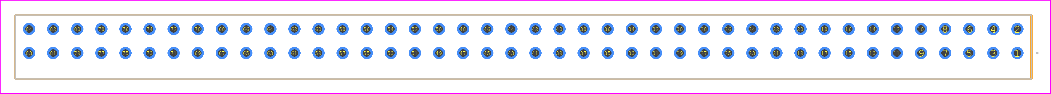 S2M-142-01-F-D - SAMTEC PCB footprint - Other - Other - S2M-142-01-Y-D