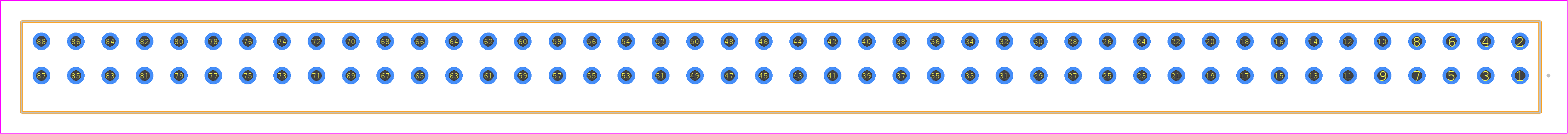 S2M-144-01-S-D - SAMTEC PCB footprint - Other - Other - S2M-144-01-Y-D