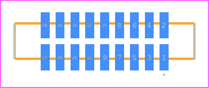 SFM-109-T2-SM-D - SAMTEC PCB footprint - Other - Other - SFM-109-YY-ZZ-D