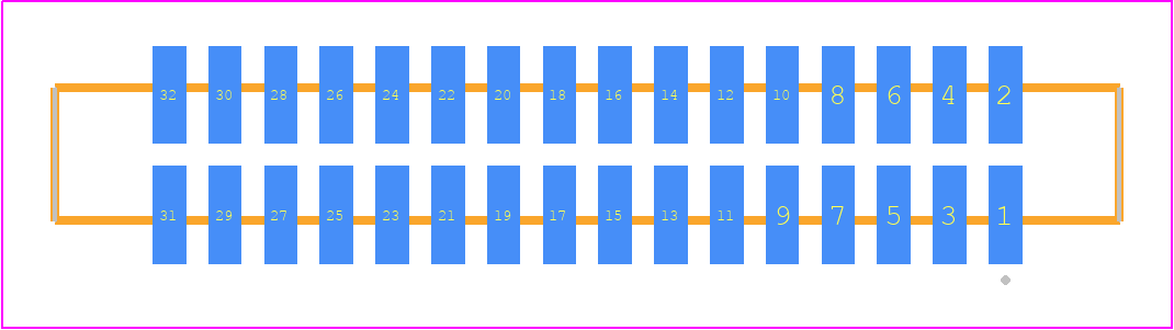 SFM-116-02-F-D - SAMTEC PCB footprint - Other - Other - SFM-116-YY-ZZ-D