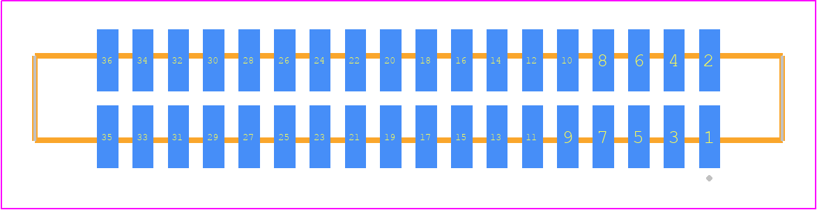 SFM-118-L2-F-D - SAMTEC PCB footprint - Other - Other - SFM-118-YY-ZZ-D