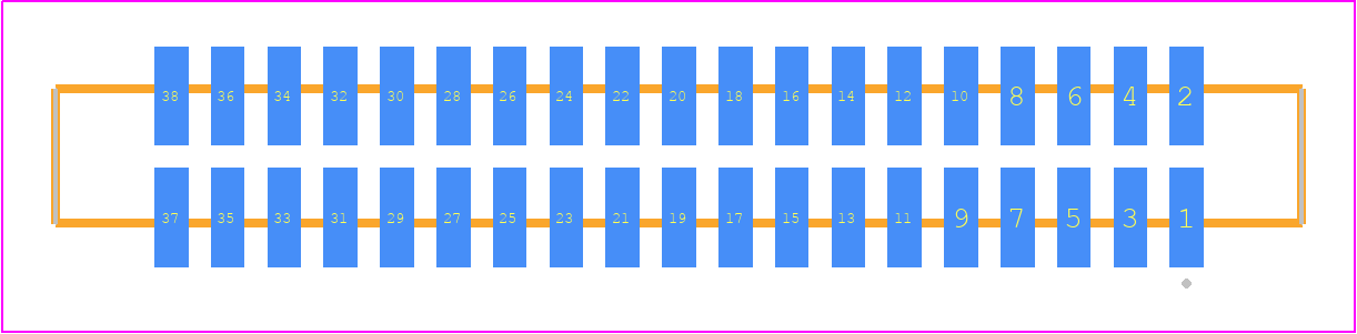 SFM-119-T2-SM-D - SAMTEC PCB footprint - Other - Other - SFM-119-YY-ZZ-D