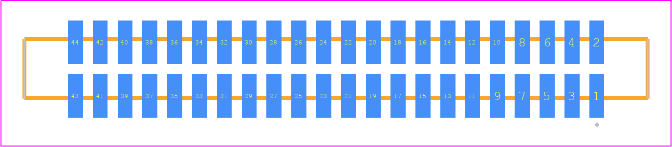 SFM-122-T2-SM-D - SAMTEC PCB footprint - Other - Other - SFM-122-YY-ZZ-D