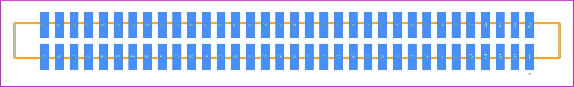 SFM-134-T2-L-D - SAMTEC PCB footprint - Other - Other - SFM-134-YY-ZZ-D