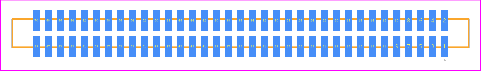 SFM-135-L2-FM-D - SAMTEC PCB footprint - Other - Other - SFM-135-YY-ZZ-D