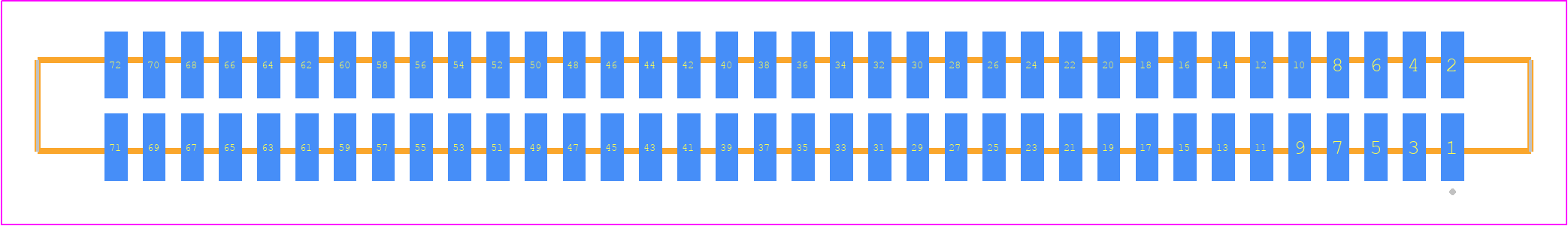 SFM-136-02-H-D - SAMTEC PCB footprint - Other - Other - SFM-136-YY-ZZ-D