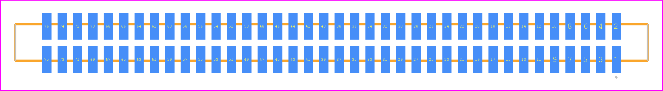 SFM-138-T2-SM-D - SAMTEC PCB footprint - Other - Other - SFM-138-YY-ZZ-D
