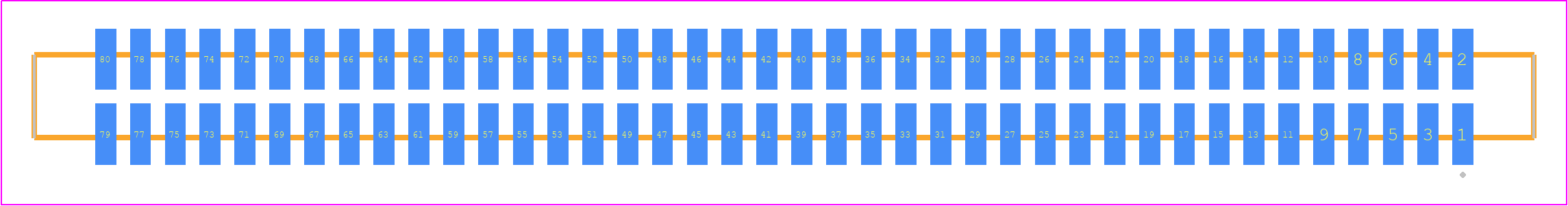 SFM-140-02-LM-D - SAMTEC PCB footprint - Other - Other - SFM-140-YY-ZZ-D
