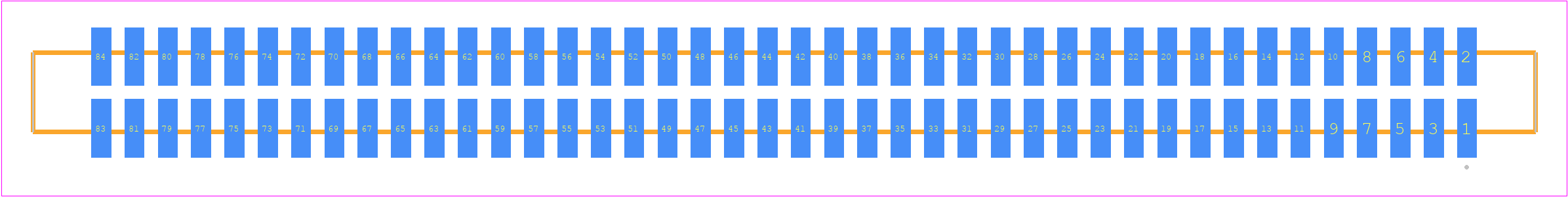 SFM-142-T2-S-D - SAMTEC PCB footprint - Other - Other - SFM-142-YY-ZZ-D
