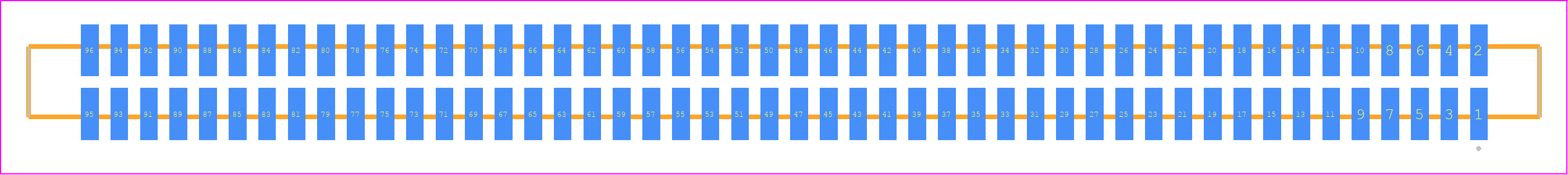 SFM-148-T2-LM-D - SAMTEC PCB footprint - Other - Other - SFM-148-YY-ZZ-D