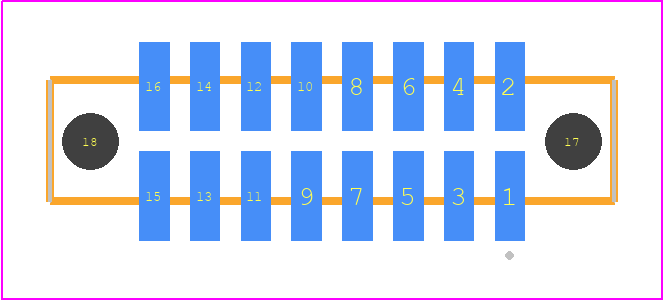 SFM-108-02-H-D-A - SAMTEC PCB footprint - Other - Other - SFM-108-YY-ZZZ-D-A