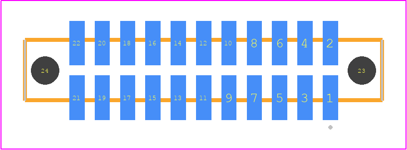 SFM-111-L2-F-D-A - SAMTEC PCB footprint - Other - Other - SFM-111-YY-ZZZ-D-A