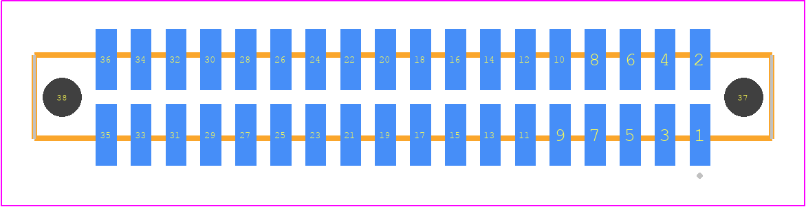 SFM-118-T2-STL-D-A - SAMTEC PCB footprint - Other - Other - SFM-118-YY-ZZZ-D-A