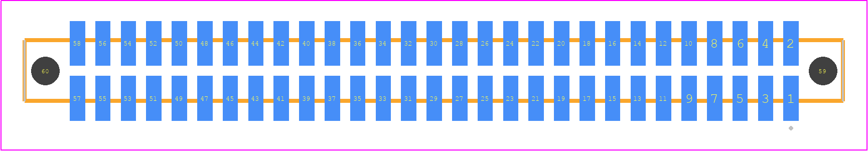SFM-129-L2-L-D-A - SAMTEC PCB footprint - Other - Other - SFM-129-YY-ZZZ-D-A