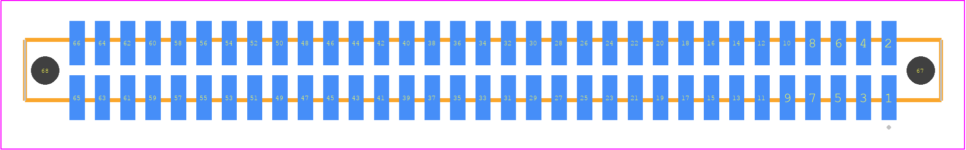 SFM-133-T2-F-D-A - SAMTEC PCB footprint - Other - Other - SFM-133-YY-ZZZ-D-A