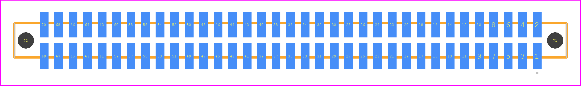 SFM-135-L2-STL-D-A - SAMTEC PCB footprint - Other - Other - SFM-135-YY-ZZZ-D-A