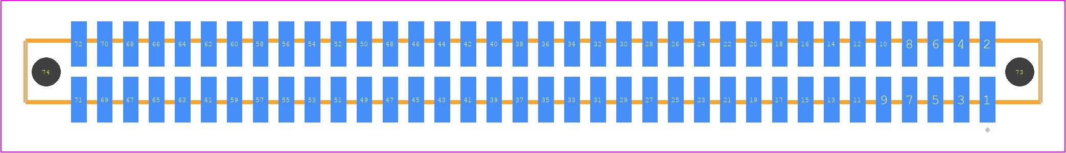 SFM-136-T2-S-D-A - SAMTEC PCB footprint - Other - Other - SFM-136-YY-ZZZ-D-A