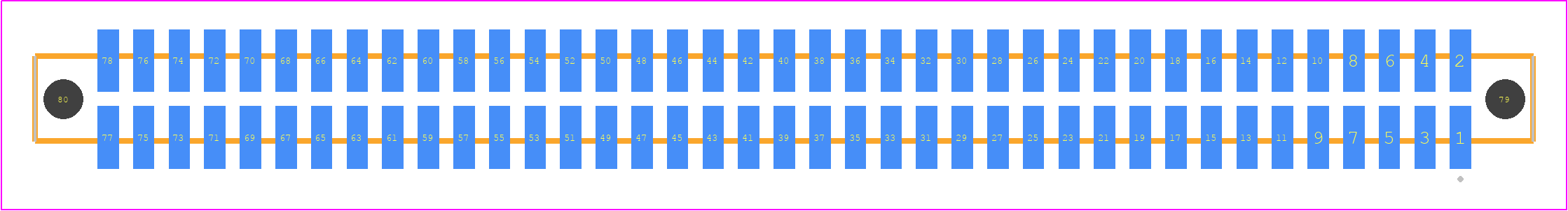 SFM-139-L2-S-D-A - SAMTEC PCB footprint - Other - Other - SFM-139-YY-ZZZ-D-A