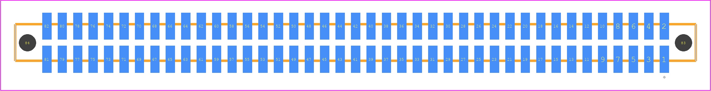 SFM-141-T2-FM-D-A - SAMTEC PCB footprint - Other - Other - SFM-141-YY-ZZZ-D-A