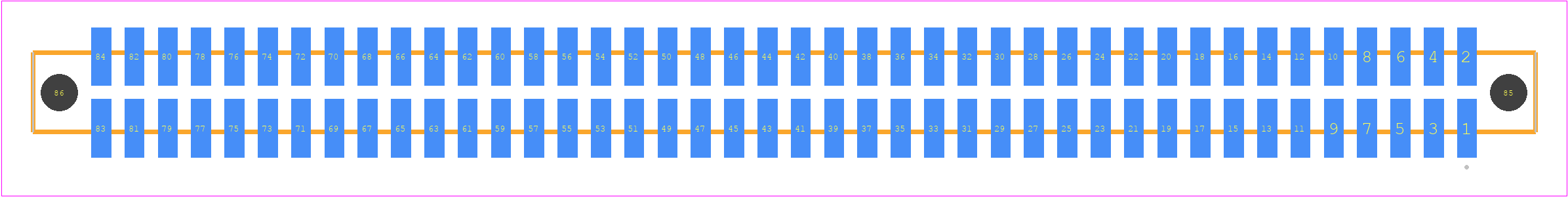 SFM-142-L2-LM-D-A - SAMTEC PCB footprint - Other - Other - SFM-142-YY-ZZZ-D-A