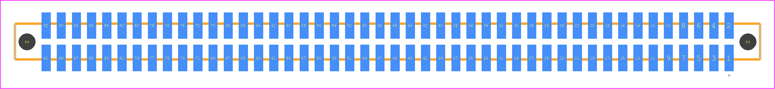 SFM-146-T2-STL-D-A - SAMTEC PCB footprint - Other - Other - SFM-146-YY-ZZZ-D-A