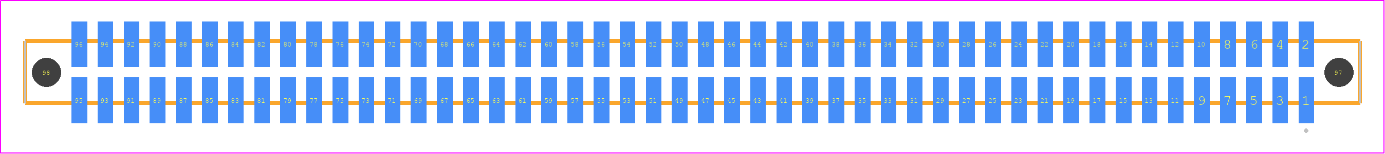 SFM-148-T2-LM-D-A - SAMTEC PCB footprint - Other - Other - SFM-148-YY-ZZZ-D-A